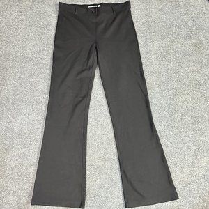 Betabrand Womens Pant XL Long Tall Black Wide Leg Bootcut Classic Pull On Pant